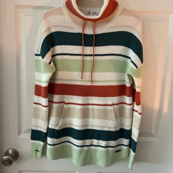 Striped Knit Pullover Sweater - Picture 1 of 3
